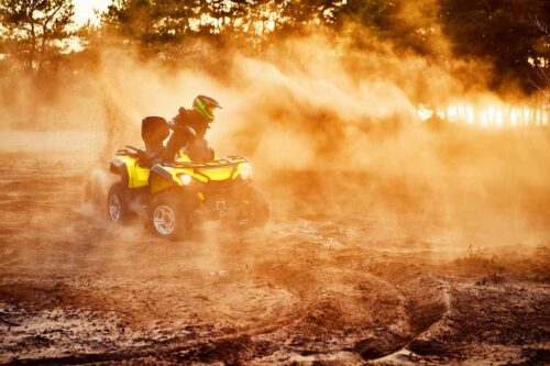 How fast does a 500cc quad bike run?