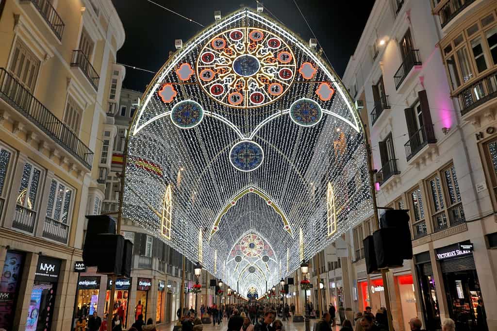 luces de navidad malaga 2025